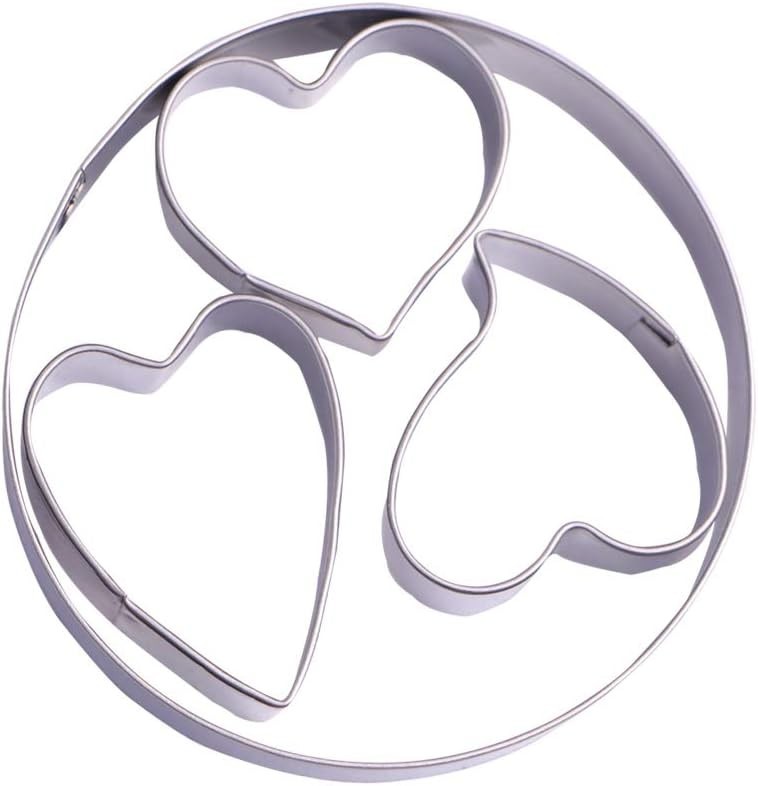 Create Sweet Memories with Our 4-Piece Mini Heart Cookie Cutter Gift Set - Steel gallery