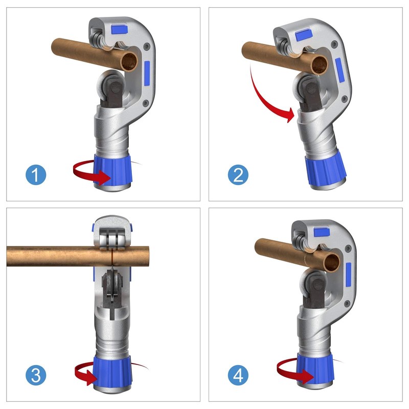 Iwiss Icrimp Copper Tubing Cutter 3/16-Inch To 1-1/4-Inch Tube Cutter For gallery