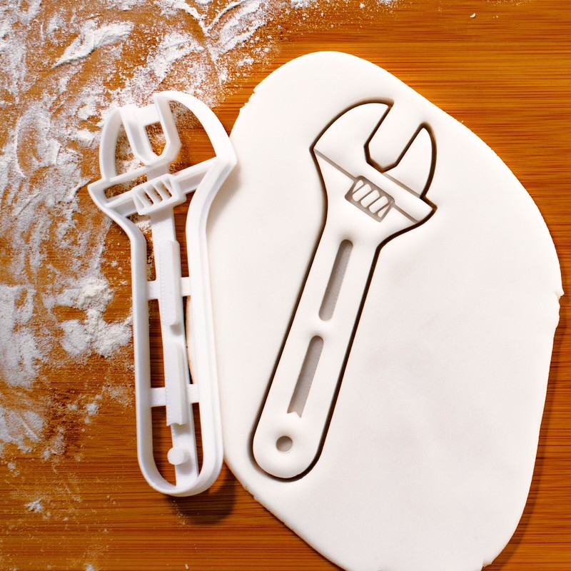 Wrench Cookie Cutter - mechanics spanner builder construction carpenter tools