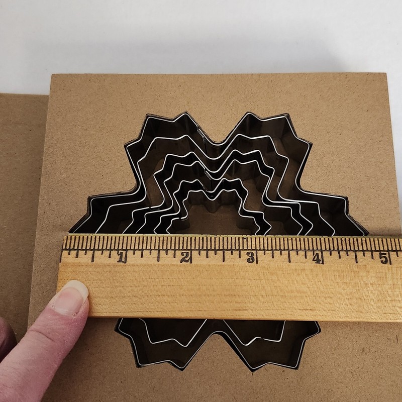 Snowflake Cookie Cutter Set Stacked Snowflake Cookie Tree Santa Barbara Designs gallery