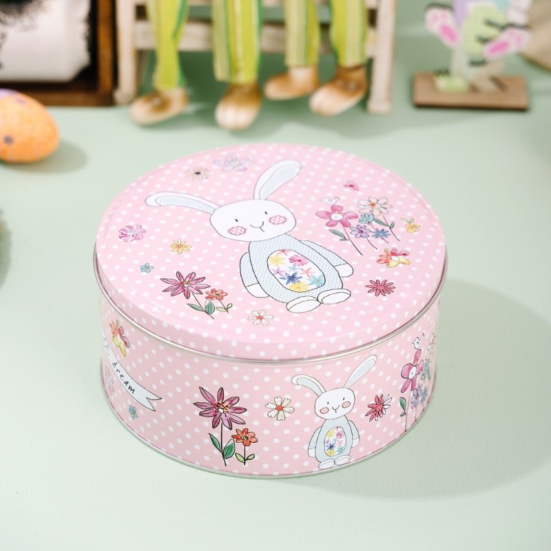 Pink Rabbit Metal Storage Box Cookie Candy Container For Candy Sweets Jewelry gallery
