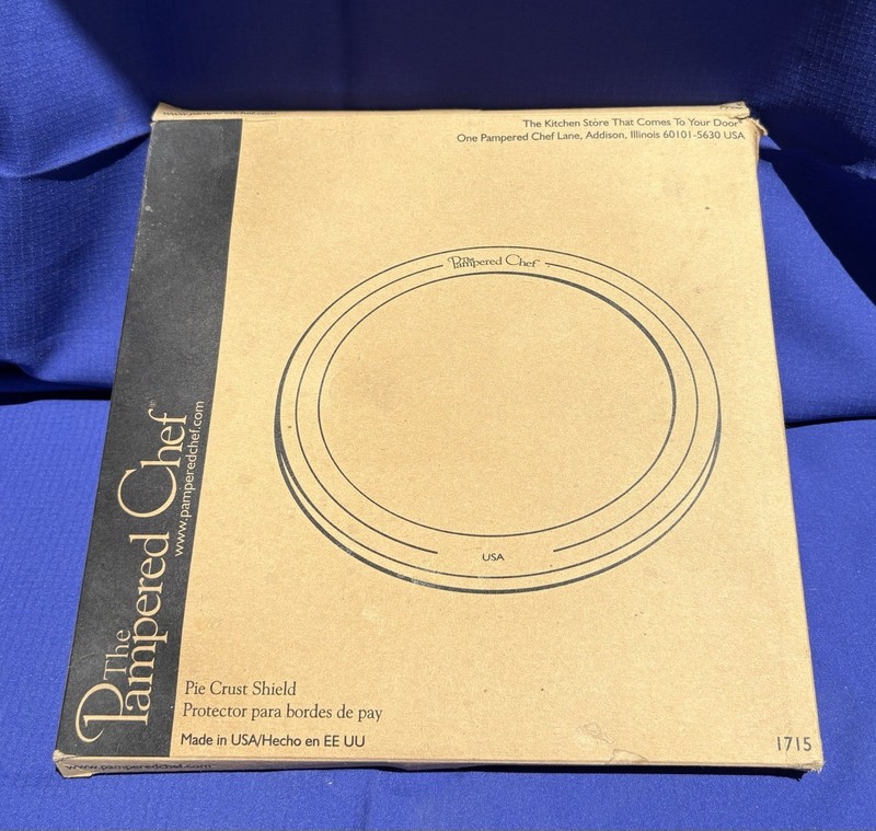 Pampered Chef Pie Crust Shield Aluminum Silver 1715