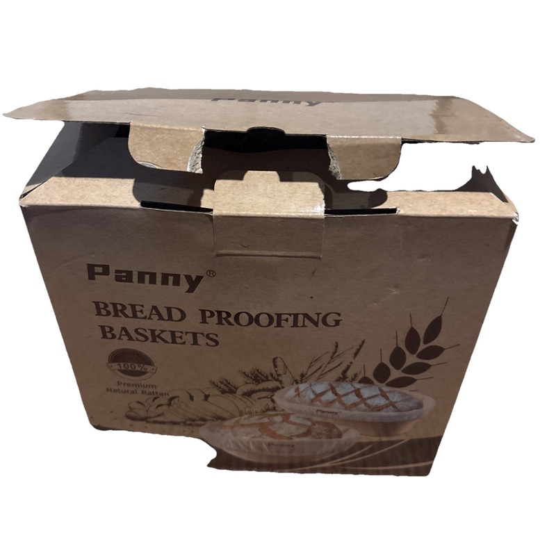 Panny Sourdough Starter Kit, Banneton Bread Proofing Basket with Glass Sour D...