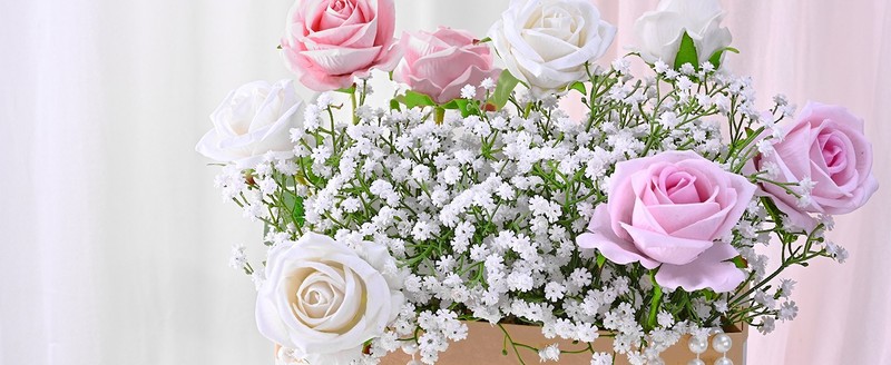 Babys Breath Artificial Flowers, 90 Pcs White Baby Breath Flowers gallery