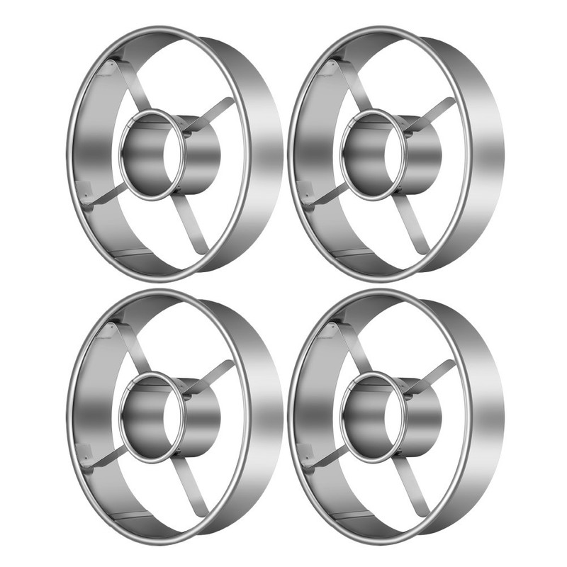 4pcs Stainless Steel Donut Cutter, 3.86 Inch Doughnut Cutters Mold, gallery