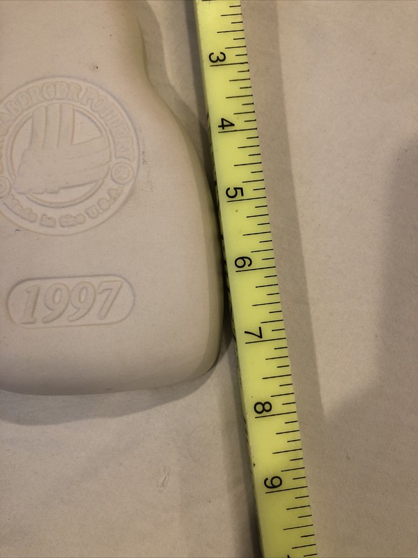 Vintage Longaberger Pottery 1997 Christmas Snowman Cookie Mold 7.5” gallery