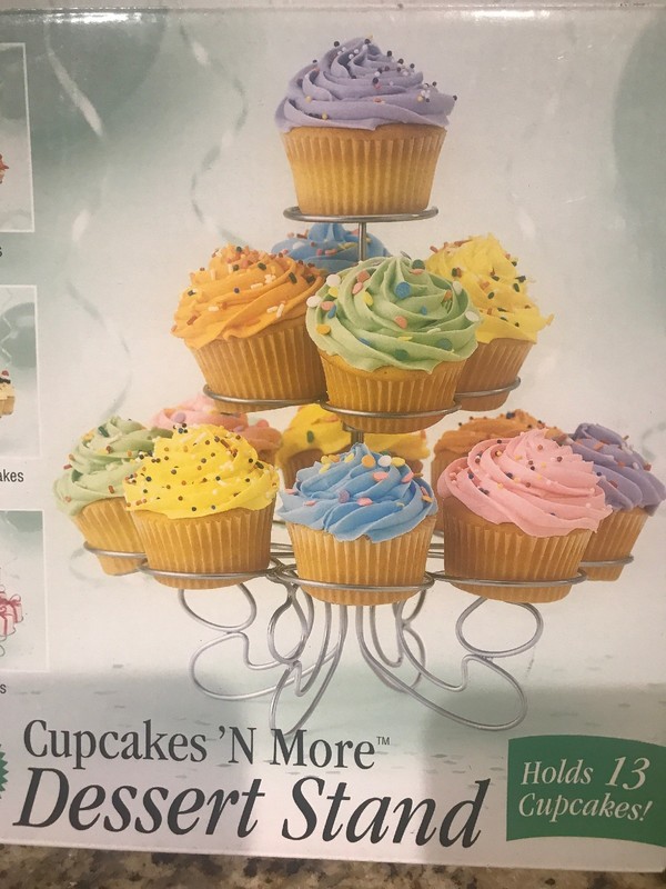 Wilton CUPCAKES 'N MORE DESSERT METAL STAND Holds 13 Cupcakes, Other Treats gallery