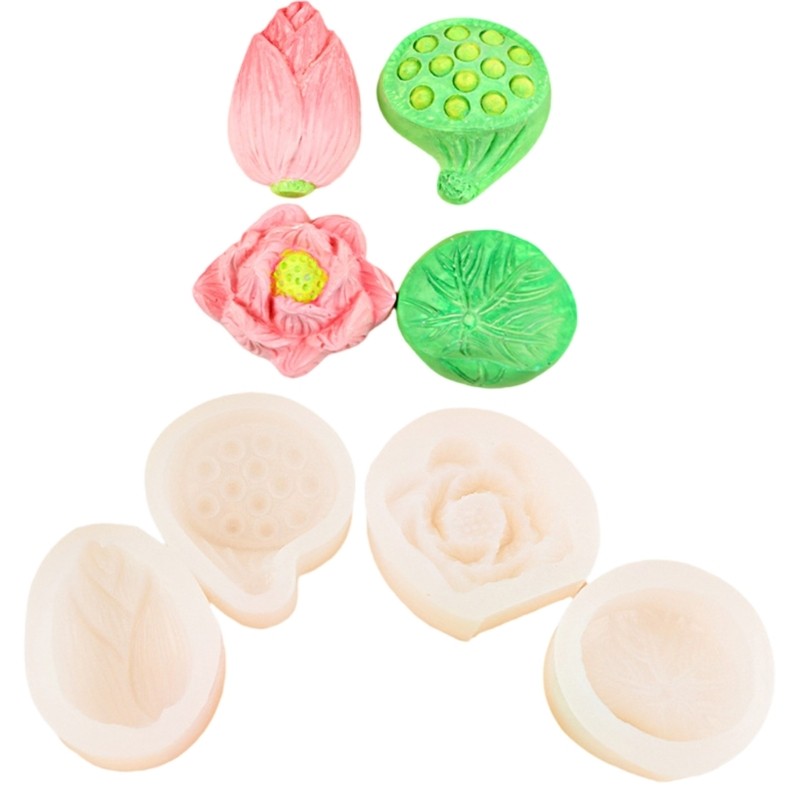Creative Baking Essential Silicone Lotuses Mold for Artistic Dessert