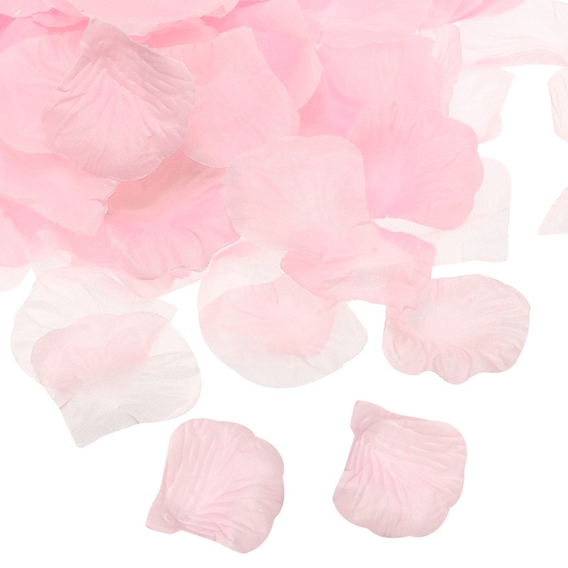 1000Pcs Artificial Rose Petals Silk Flower Decoration, Light Pink