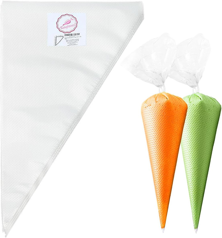 14-Inch Disposable Decorating & Pastry Bags, Tipless Icing Piping Bag for Cake,