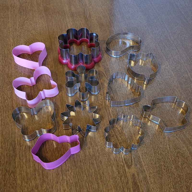 12 Pc Lot Spring Summer Flower Butterfly Cookie Cutters gallery