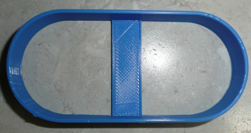 6 X SIZE 1.75" OBLONG ROUND RECTANGLE GEOMETRIC ELONGATED PILL FONDANT FD2554 gallery
