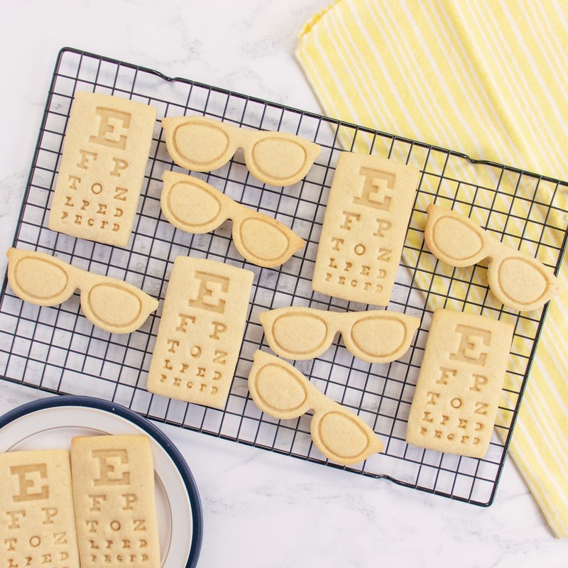 Eyeglasses & Snellen Chart Cookie Cutters - visual acuity optician optometrist gallery
