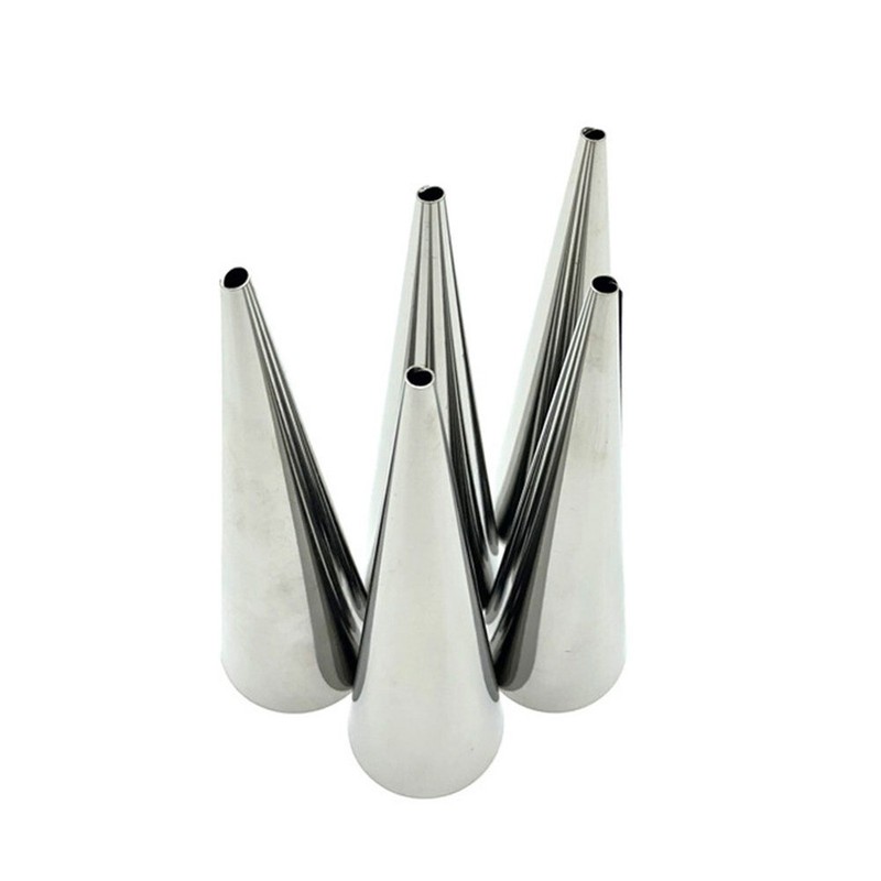16pcs Steel Pastry Cream Horn Molds Conical Tube Cone Pastry Roll Horn Mould gallery