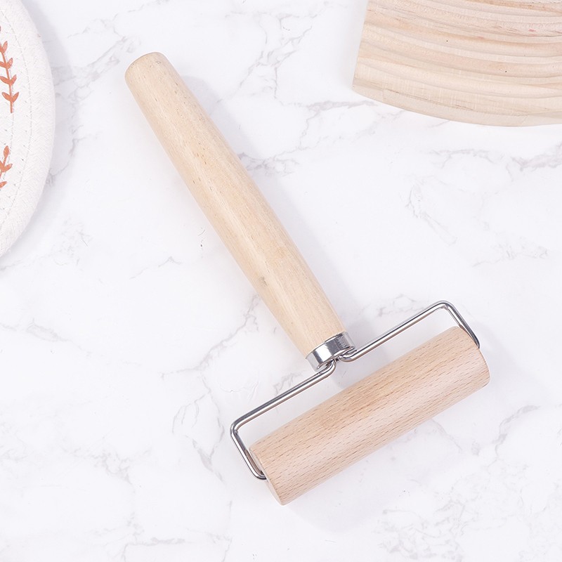 1Pc Small Rolling Pin T Shape Wooden Dough Manual Roller Pizza Baker Roller gallery