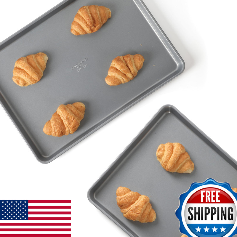 Calphalon Titan Cookie Sheet 2-Pack Set 12 X 17 Inch Nonstick Baking Sheets