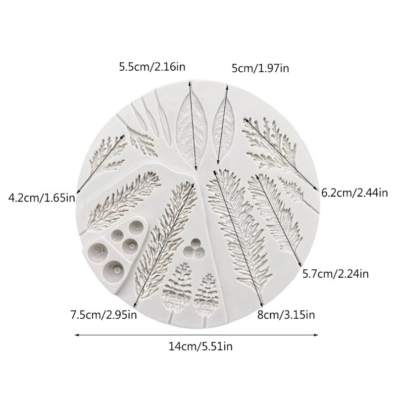 Cakes Decorating Mould Foliage Chocolate Baking Tool Kitchenware For Cake-Decor gallery