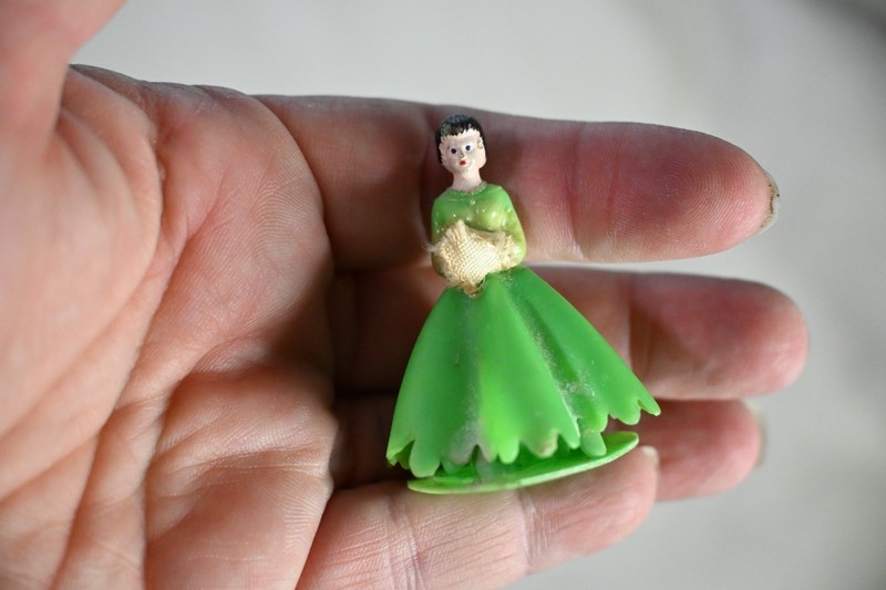 set of 2 Vintage Cake Toppers with Candle holders gallery