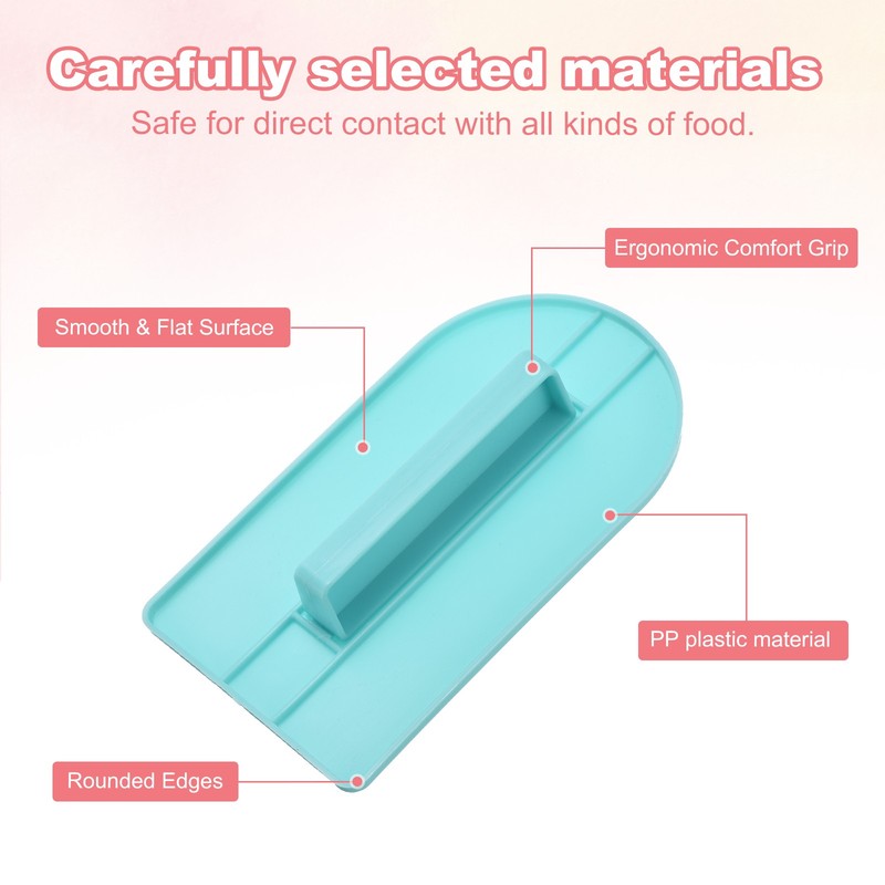 2Pcs Professional Cake Decorating Tools, Fondant Smoother, Separate Light Blue gallery