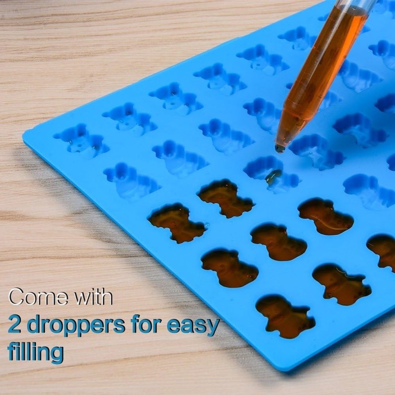 Silicone Candy Gummy Bear Molds - Chocolate Molds Including Bears, Frogs, Lio... gallery