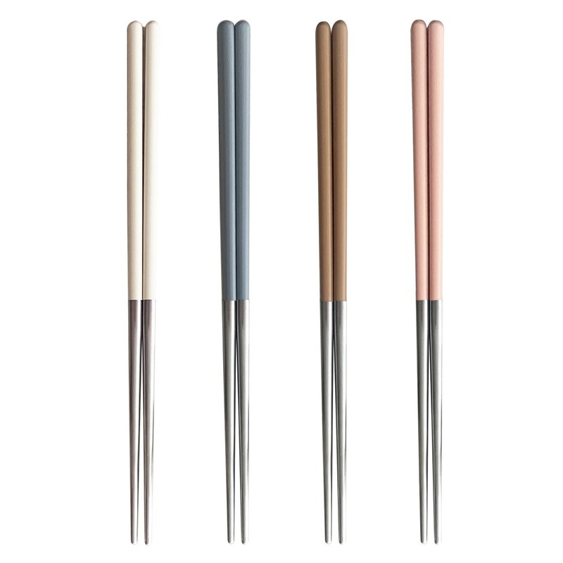 304 Stainless Steel durable Lightweight Korean-style Beautiful Chopsticks Set…