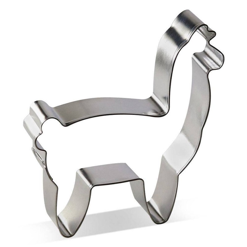Alpaca Llama Cookie Cutter 4” Metal Farm Ranch Animal Birthday Party Sandwiches