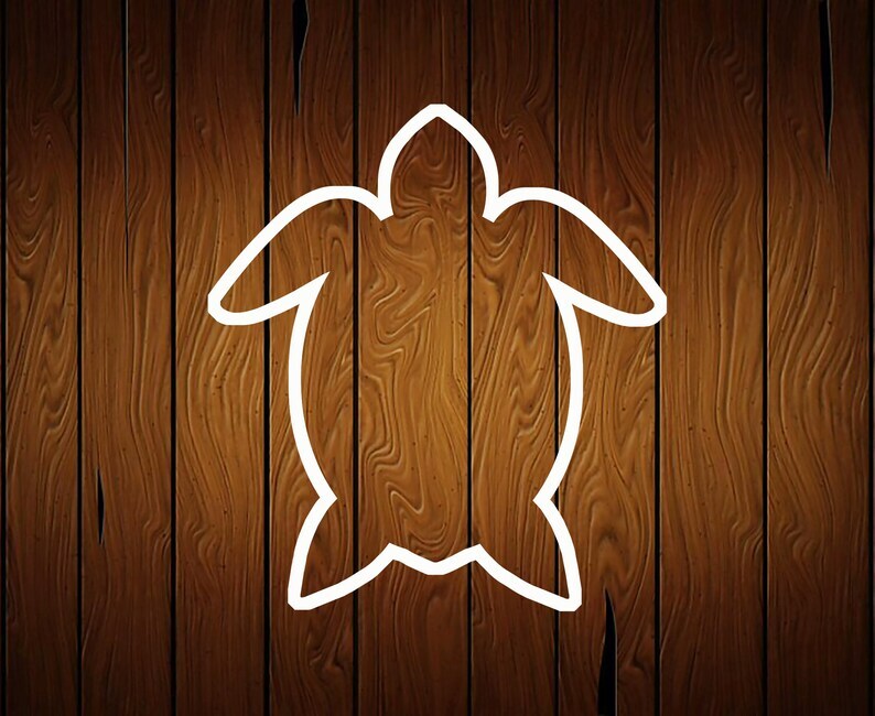 Sea Turtle Cookie Cutter - 3D Printed Food Safe PLA Plastic gallery