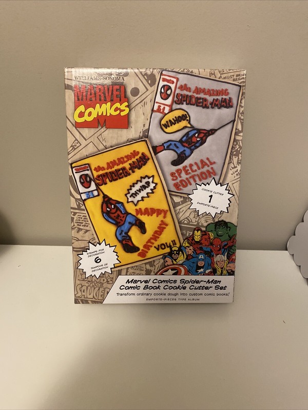 Marvel Comics Spider-Man Comic Book Cookie Cutter Set – New Williams Sonoma
