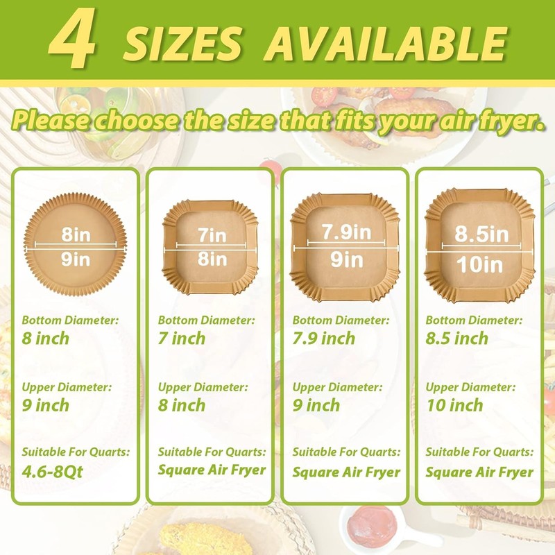 Air Fryer Liners 10 Inch, Square Airfryer Liners Lar Air Fryer Parchment gallery