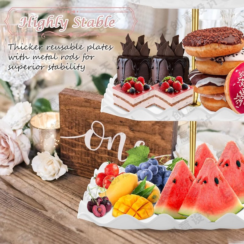 Dessert Table Display Set 5 Pcs Dessert Stands Trays Treat Table Party Decor gallery