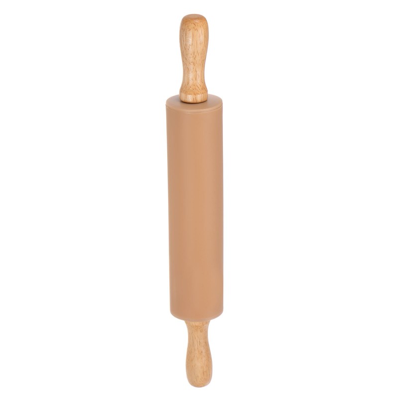 Silicone Rolling Pins for Baking 31cm x 4.2cm Brown