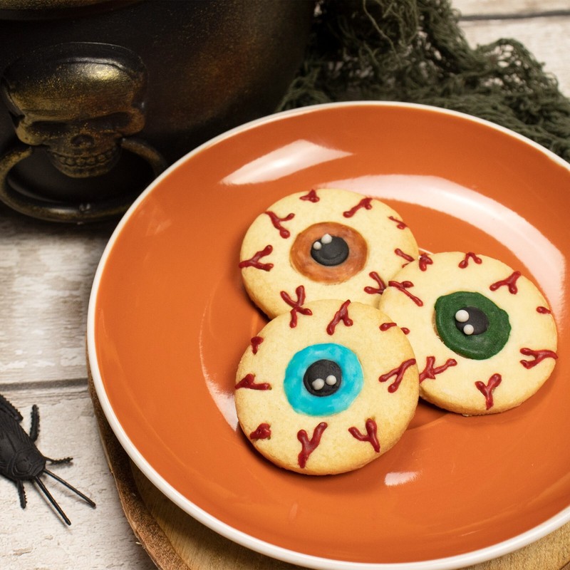 Set of 2 Eyeball Cookie Cutters -eye anatomy Ophthalmology Halloween optometrist gallery