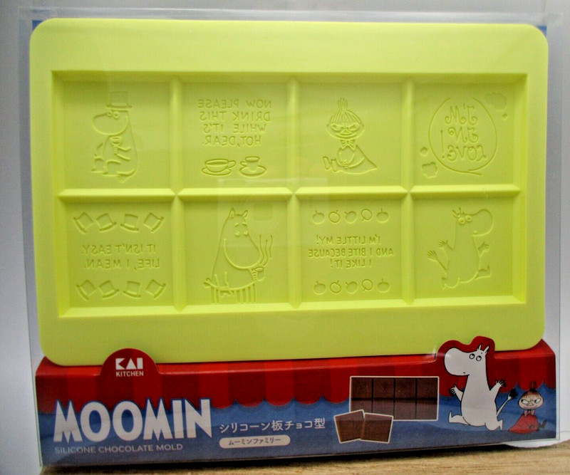 KAI Moomin Family chocolate silicone mold bar of chocolate DN0604