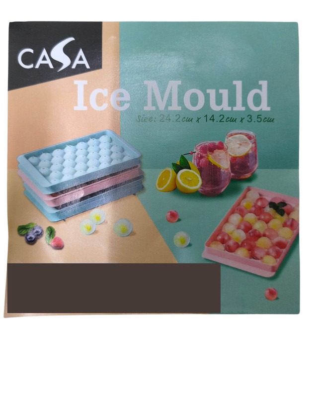 Plastic Round Ice Ball Mold Tray Reusable Ice Cube Maker for Drinks