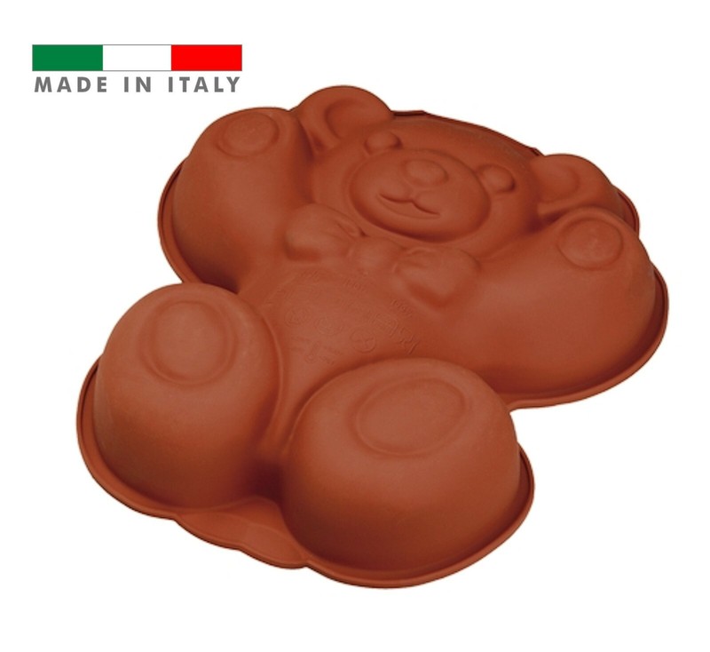 Happy Bear Silicone Pan Baking Cake Mold Commercial Quality, Made in Italy