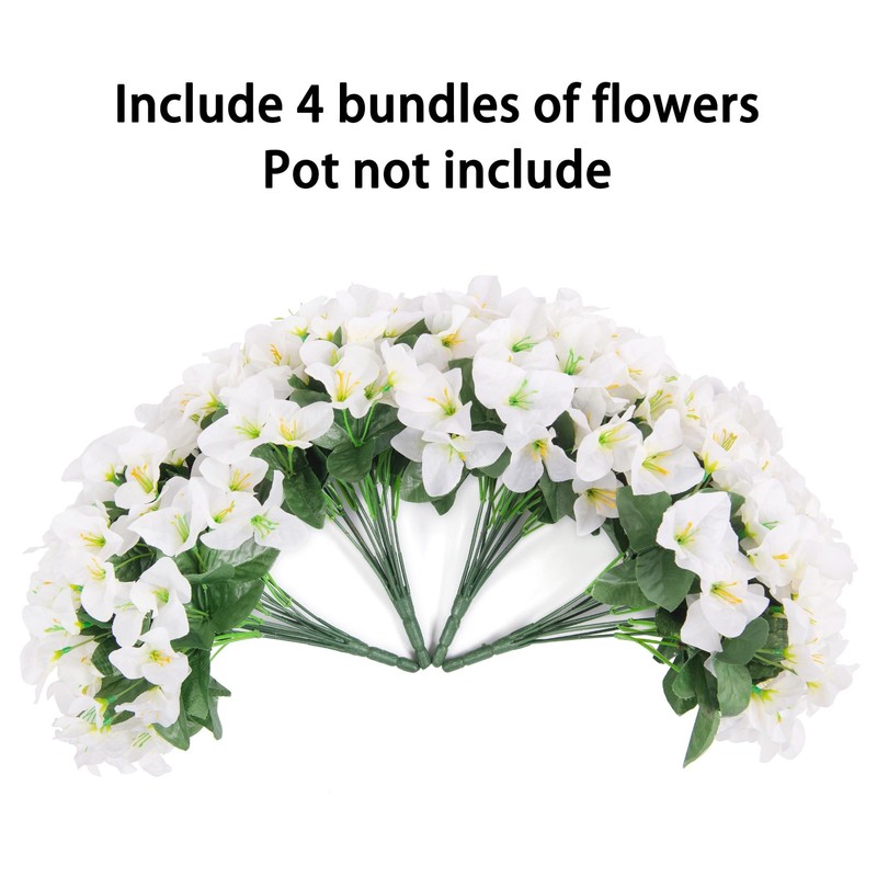 Ivydale Bougainvillea Artificial Flowers For Outdoors Spring Decor 4 Bundles gallery