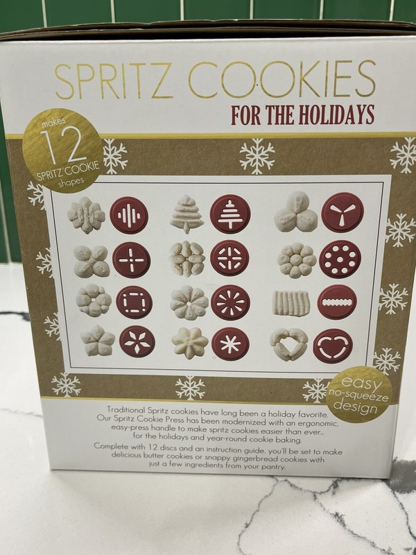 Nordic Ware Holiday Deluxe Cookie Baking Kit Recipes Cookie Press Cookie Cutters gallery