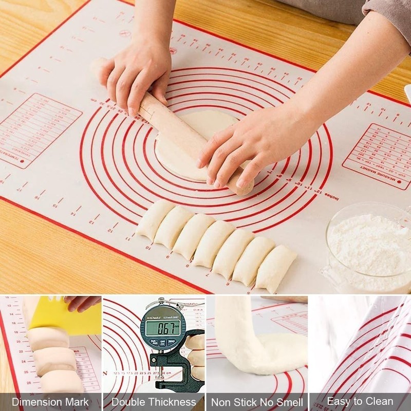 Pastry Cutter Biscuit Cutter Dough Scraper Silicone Baking Mats Stainless Steel gallery