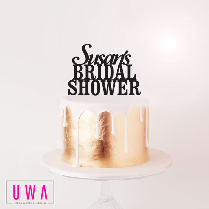 Bridal Shower With Name – Cake Topper