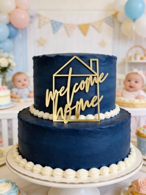 Welcome Home Cake Topper,Home Party Decoration House Design,Welcome Home Theme