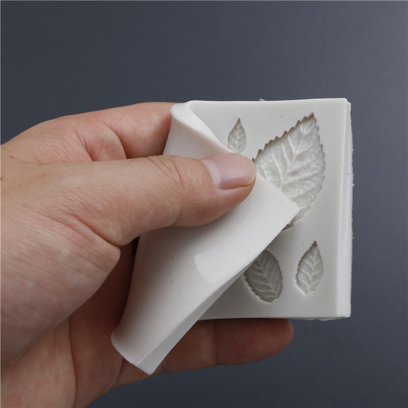 Leaf Shaped Silicone Mold Leaves Cake Decor Fondant Cookies Moulds Baking T^zo gallery