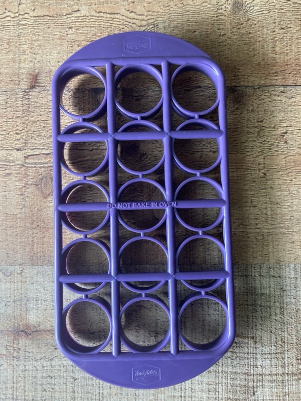Mrs. Fields Mini Cuttables - Round Cookie Cutter Purple Grid ~ Makes 15 gallery