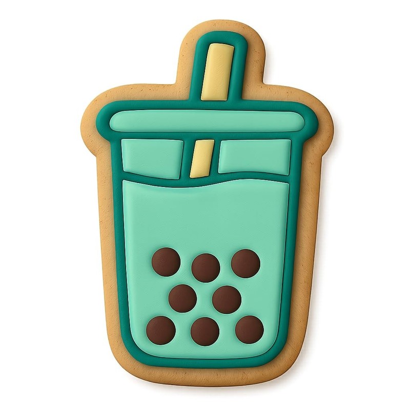Tall Bubble Tea Cookie Cutter & Stamp, Fondant & Clay - 3x4 gallery