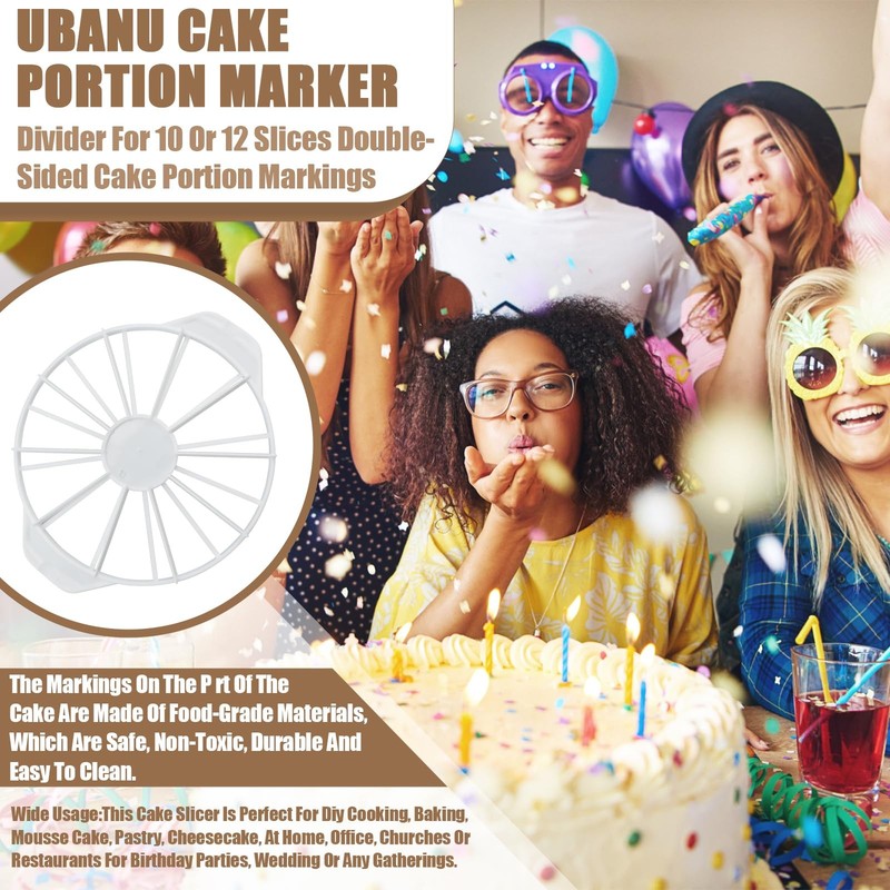 Cake Portion Marker Round Cake Marker Divider with Double Sided Slices for Eq... gallery