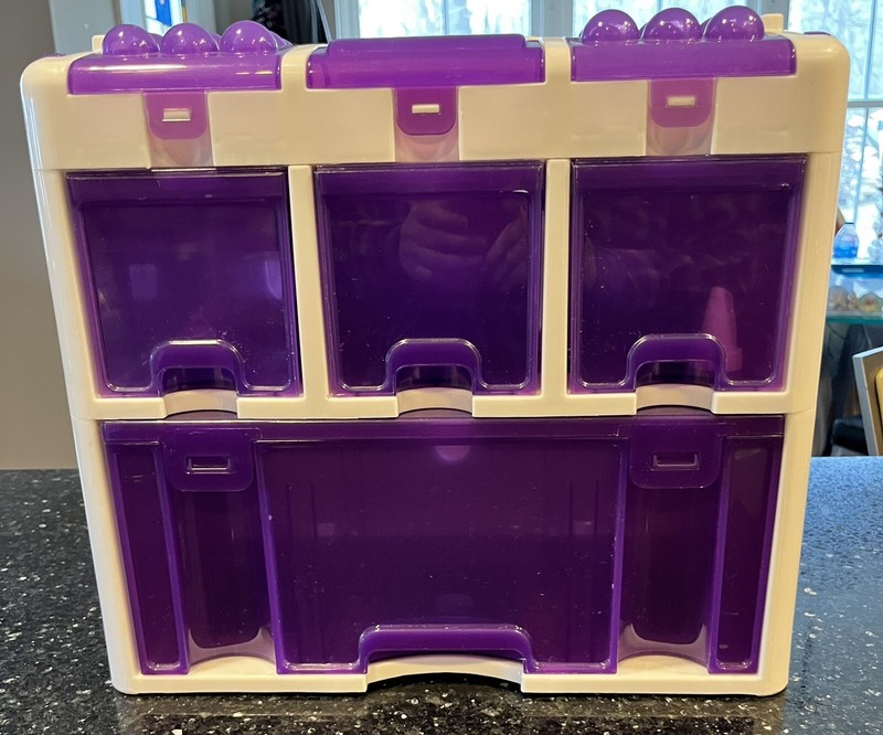 Purple Vintage Wilton Baking Caddy Tool Storage Cake Decorating Case Only