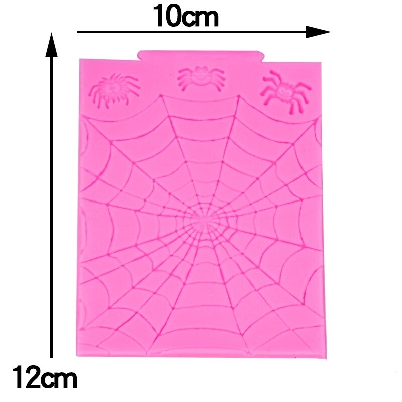 Silicone Halloween Spider￼ Web Fondant Chocolate Sugarcraft Mould DIY Clay Resin gallery