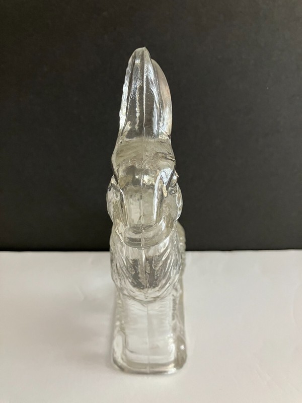 Clear Glass 6 1/2" Easter Rabbit Candy Mold gallery