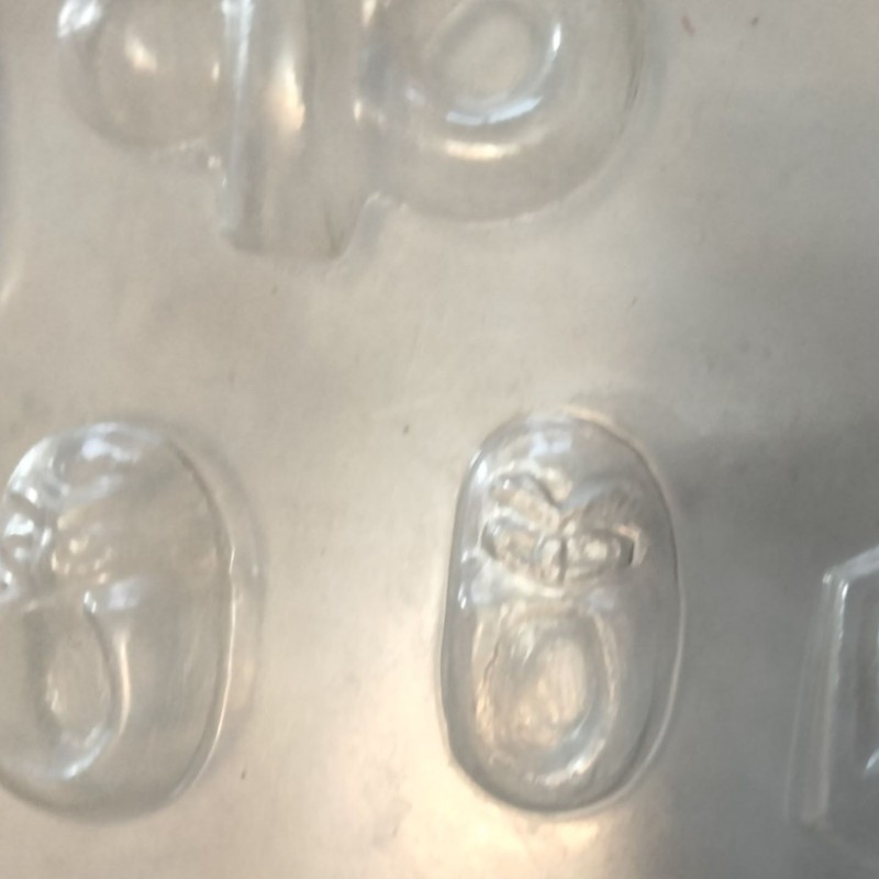 Apollo Baby Shower Candy Mold 3162 chocolate pacifier booties bassinette gallery