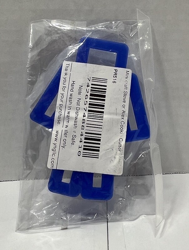 Minecraft Steve Or Alex Cookie Cutter Blue Plastic 4.5”x 3” gallery