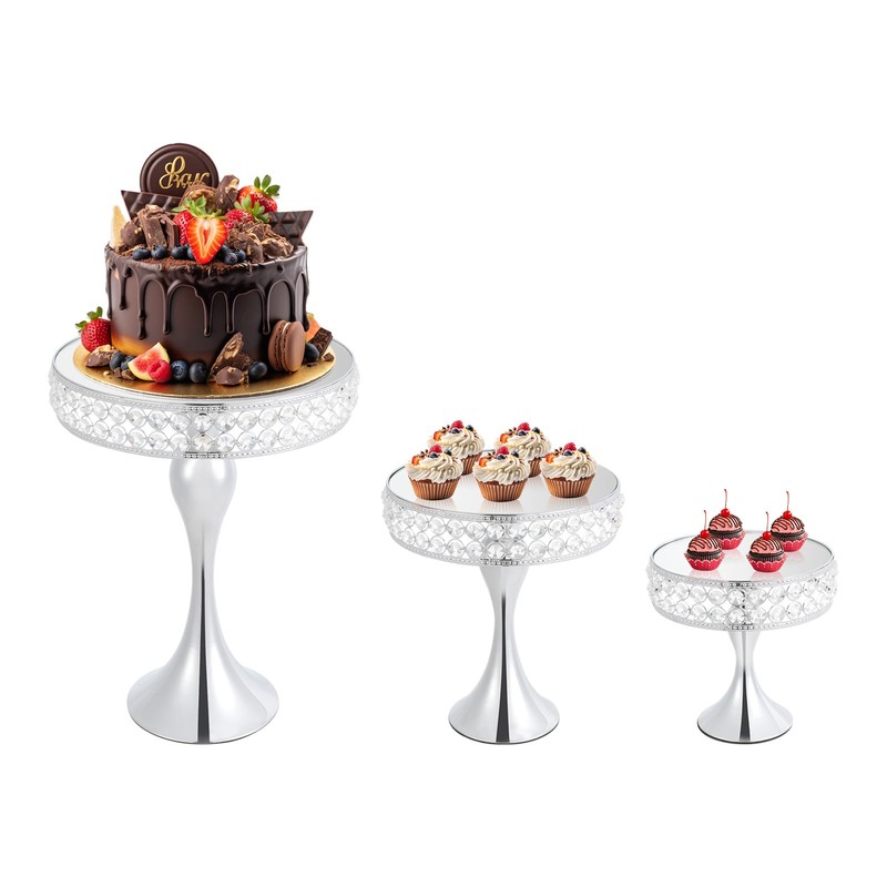 3pcs Of Cake Display Stands For Wedding/party/birthday/baby Shower/celebration gallery